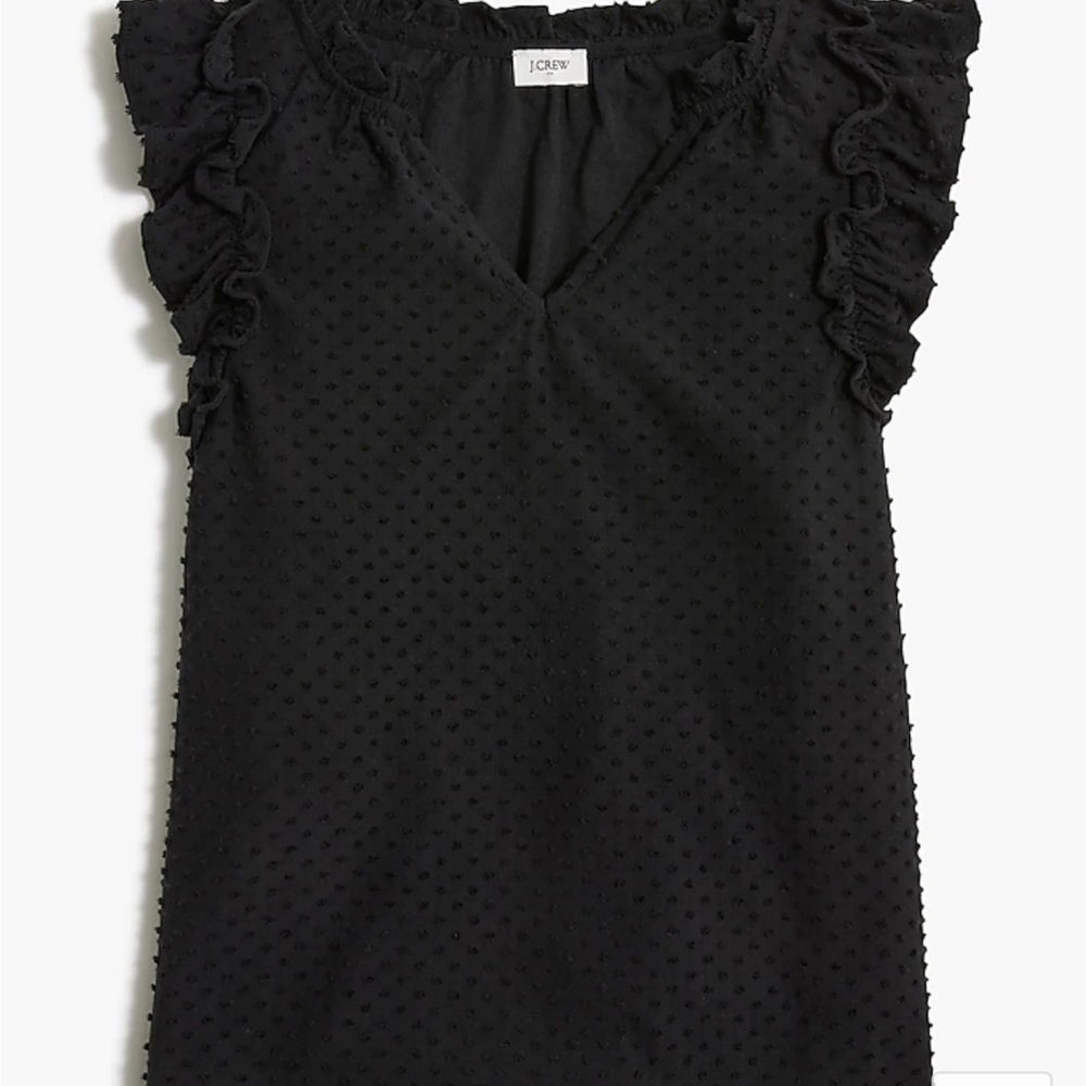 ๐ธ Spring Sale! ๐ธ NWT J. Crew fluttered sleeve dotted top - Picture 4 of 7